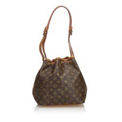 Pre Owned  Louis Vuitton Monogram Petit Noe Hobo Bag