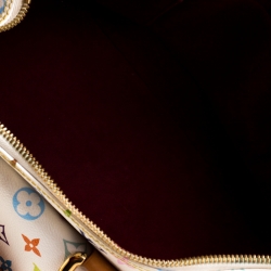 Pre Owned حقيبة لوي فيتون ريتا كانفاس مونوغرامية متعددة الألوان بيضاء