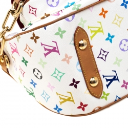 Pre Owned حقيبة لوي فيتون ريتا كانفاس مونوغرامية متعددة الألوان بيضاء