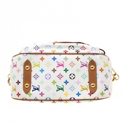 Pre Owned حقيبة لوي فيتون ريتا كانفاس مونوغرامية متعددة الألوان بيضاء