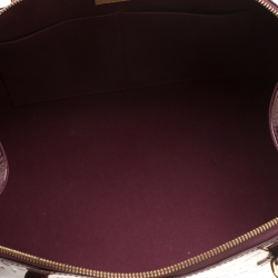 Pre Owned Louis Vuitton Rouge Fauviste Monogram Vernis Sherwood GM Bag