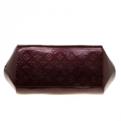 Pre Owned Louis Vuitton Rouge Fauviste Monogram Vernis Sherwood GM Bag
