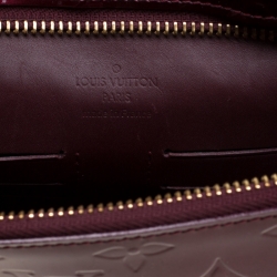 Pre Owned Louis Vuitton Rouge Fauviste Vernis PM Pershing Clutch
