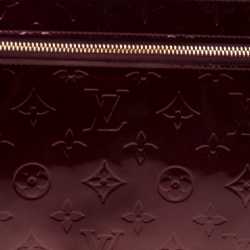 Pre Owned Louis Vuitton Rouge Fauviste Vernis PM Pershing Clutch