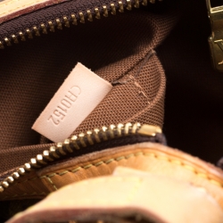 Pre Owned Louis Vuitton Brown Monogram Coated Canvas PM Odeon Crossbody Bag