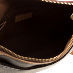 Pre Owned Louis Vuitton Brown Monogram Coated Canvas PM Odeon Crossbody Bag