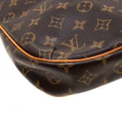 Pre Owned Louis Vuitton Brown Monogram Coated Canvas PM Odeon Crossbody Bag