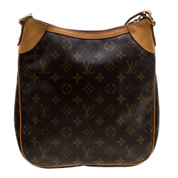 Pre Owned Louis Vuitton Brown Monogram Coated Canvas PM Odeon Crossbody Bag