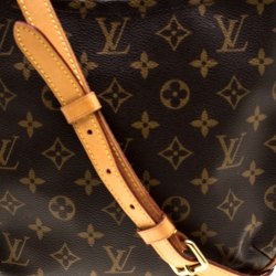 Pre Owned Louis Vuitton Brown Monogram Coated Canvas PM Odeon Crossbody Bag