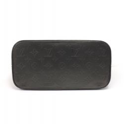 Pre Owned Louis Vuitton Black Monogram Mat Stockton Bag