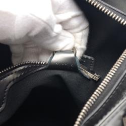 Pre Owned Louis Vuitton Black Monogram Mat Stockton Bag