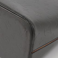 Pre Owned Louis Vuitton Black Monogram Mat Stockton Bag