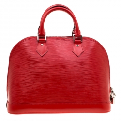 مملوكة مسبقًا حقيبة لوي فيتون ألما جلد أيبي فوشيا PM