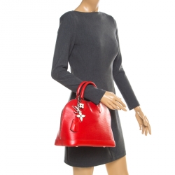 مملوكة مسبقًا حقيبة لوي فيتون ألما جلد أيبي فوش�يا PM