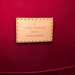 Pre Owned Louis Vuitton Pomme D’amour Monogram Vernis Alma Voyager Bag