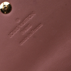 Louis Vuitton Rose Velours Monogram Vernis Ikat Limited Edition Sarah Wallet