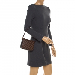 Pre Owned Louis Vuitton Damier Ebene Canvas Trousse Pochette Bag