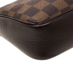 Pre Owned Louis Vuitton Damier Ebene Canvas Trousse Pochette Bag