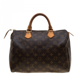 Louis Vuitton Monogram Canvas and Leather Speedy 30 Bag