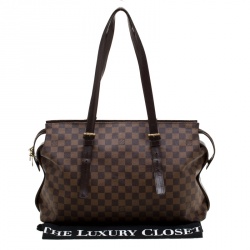 Pre Owned Louis Vuitton Damier Ebene Canvas Chelsea Bag