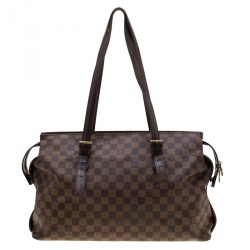 Pre Owned Louis Vuitton Damier Ebene Canvas Chelsea Bag
