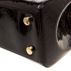 Pre Owned Louis Vuitton Amarante Monogram Vernis Brea MM Bag