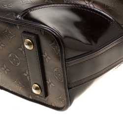 Pre Owned Louis Vuitton Bronze/Dark Brown Monogram Embossed Leather Limited Edition Sergent GM Bag