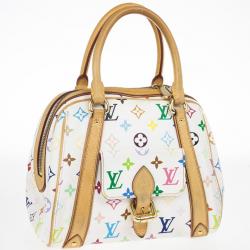 مملوكة مسبقًا Louis Vuitton White Monogram Multicolore Canvas Priscilla Bag