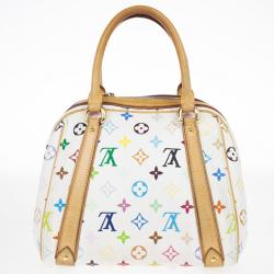 مملوكة مسبقًا Louis Vuitton White Monogram Multicolore Canvas Priscilla Bag