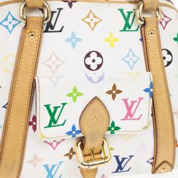 مملوكة مسبقًا Louis Vuitton White Monogram Multicolore Canvas Priscilla Bag