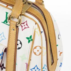 مملوكة مسبقًا Louis Vuitton White Monogram Multicolore Canvas Priscilla Bag