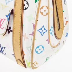مملوكة مسبقًا Louis Vuitton White Monogram Multicolore Canvas Priscilla Bag
