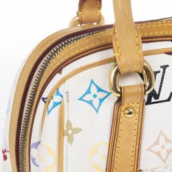 مملوكة مسبقًا Louis Vuitton White Monogram Multicolore Canvas Priscilla Bag