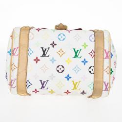مملوكة مسبقًا Louis Vuitton White Monogram Multicolore Canvas Priscilla Bag