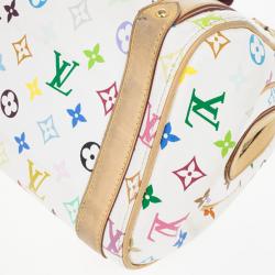 مملوكة مسبقًا Louis Vuitton White Monogram Multicolore Canvas Priscilla Bag