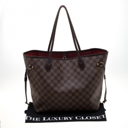Louis Vuitton Damier Ebene Canvas Neverfull MM Bag