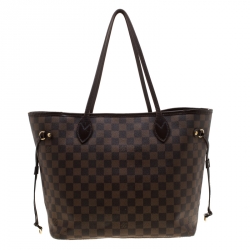 Louis Vuitton Damier Ebene Canvas Neverfull MM Bag