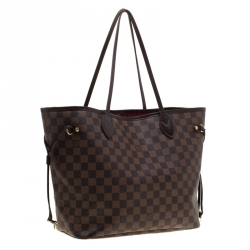 Louis Vuitton Damier Ebene Canvas Neverfull MM Bag