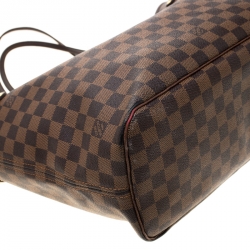 Louis Vuitton Damier Ebene Canvas Neverfull MM Bag