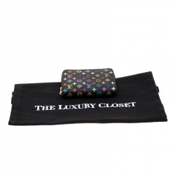 Louis Vuitton Black Multicolor Monogram Canvas Zippy Coin Purse