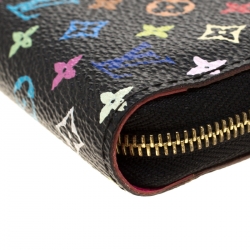 Louis Vuitton Black Multicolor Monogram Canvas Zippy Coin Purse