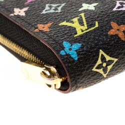 Louis Vuitton Black Multicolor Monogram Canvas Zippy Coin Purse