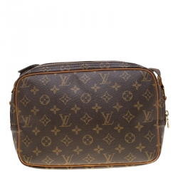 Pre Owned Louis Vuitton Monogram Canvas Reporter PM Bag