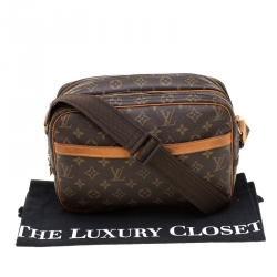 Pre Owned Louis Vuitton Monogram Canvas Reporter PM Bag