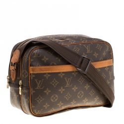 Pre Owned Louis Vuitton Monogram Canvas Reporter PM Bag