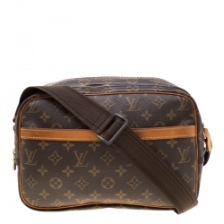 Pre Owned Louis Vuitton Monogram Canvas Reporter PM Bag