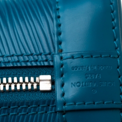 Pre Owned Louis Vuitton Cyan Epi Leather Alma BB Bag