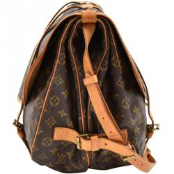 Pre Owned Louis Vuitton Monogram Canvas Saumur 43 Bag