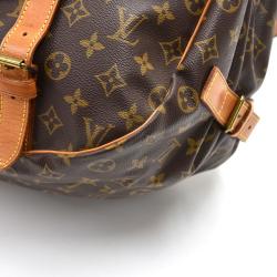 Pre Owned Louis Vuitton Monogram Canvas Saumur 43 Bag
