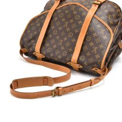 Pre Owned Louis Vuitton Monogram Canvas Saumur 43 Bag